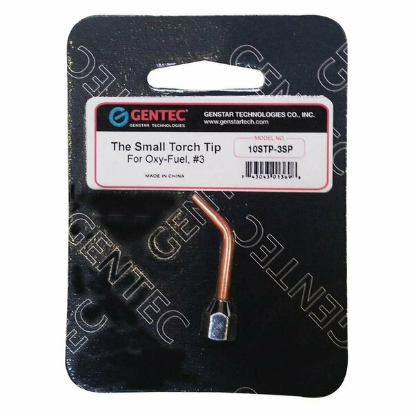 Gentec THE SMALL TORCH OXY-FUEL TIPS, Oxy-Fuel Tip#3, Small Torch 10STP-3SP